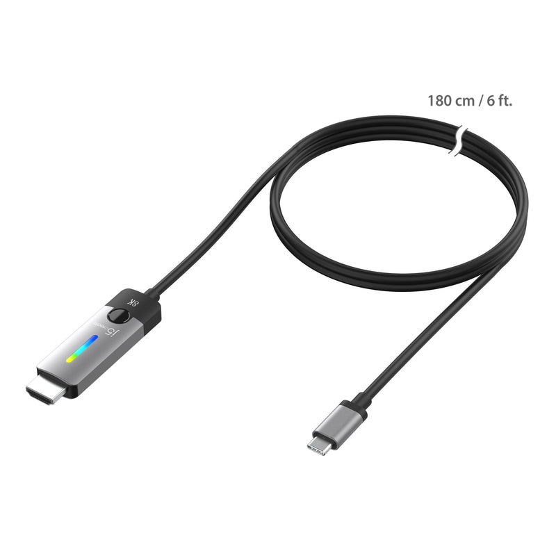 JCC157 USB-C 8K炫彩 HDMI 2.1轉接線