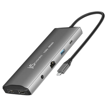 JCD3193 4K雙顯 11合1 PD 3.1 140W<br>多功能擴充集線器