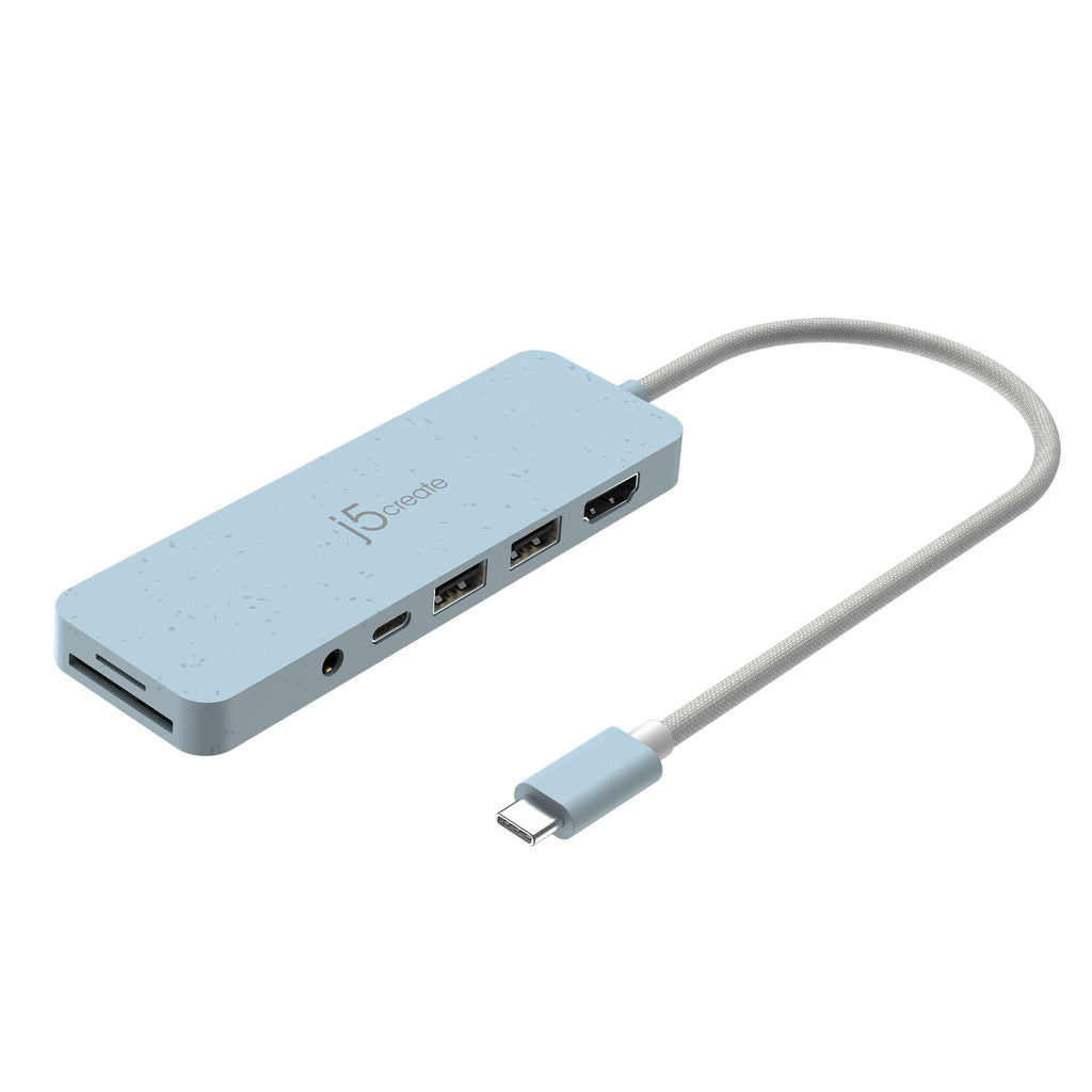 JCD373E USB-C 7合1多功能擴充<br>集線器-環保永續版