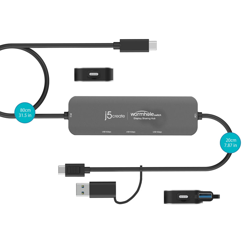 JCH462 Wormhole Switch USB資料對傳視訊分享器
