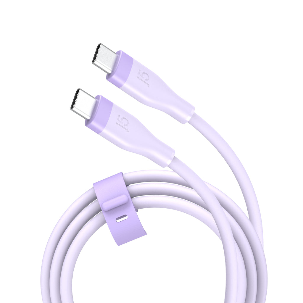 JUCX17 USB-C 60W彩色軟糖充電線