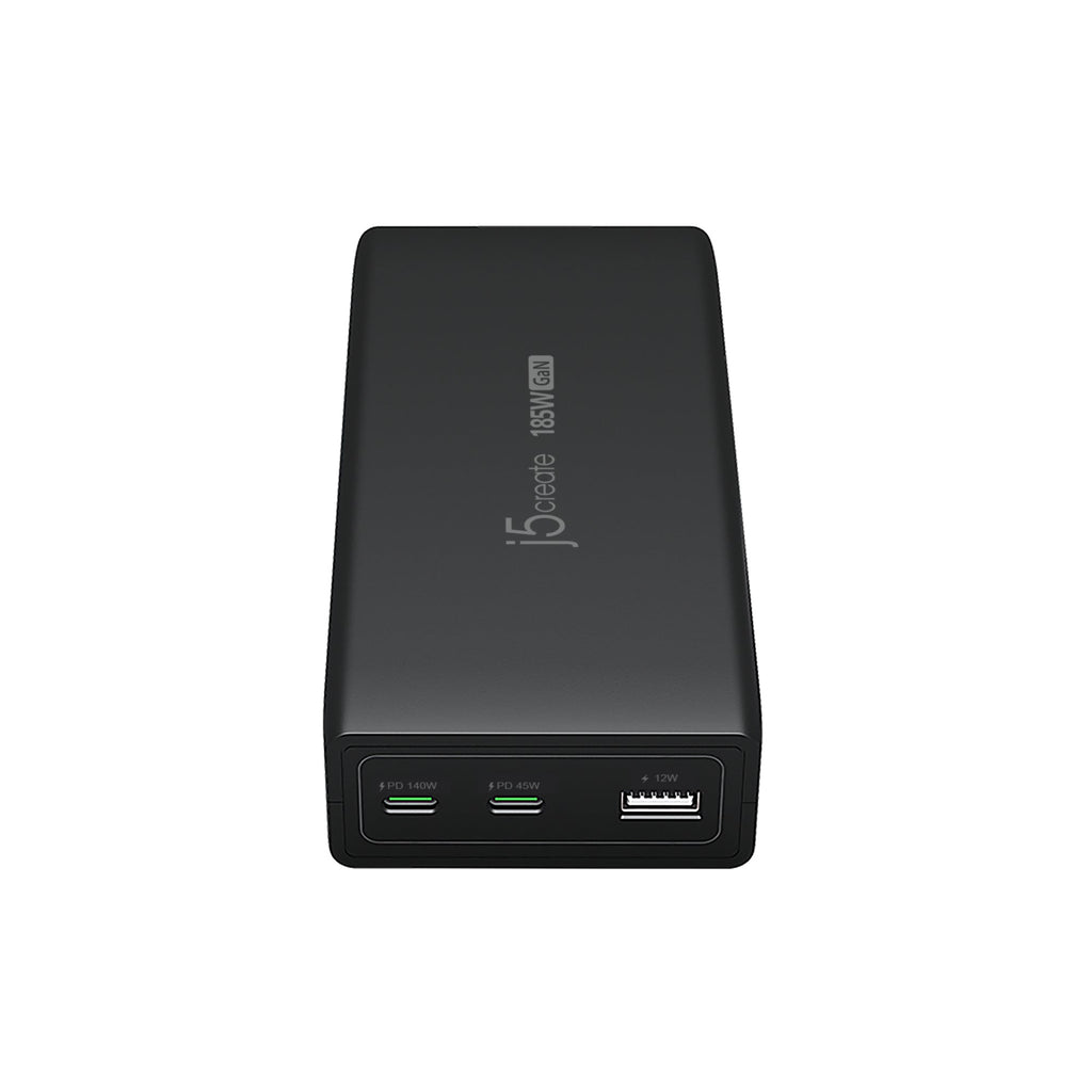 JUP37185<br>185W PD3.1氮化鎵3孔快速電源供應器