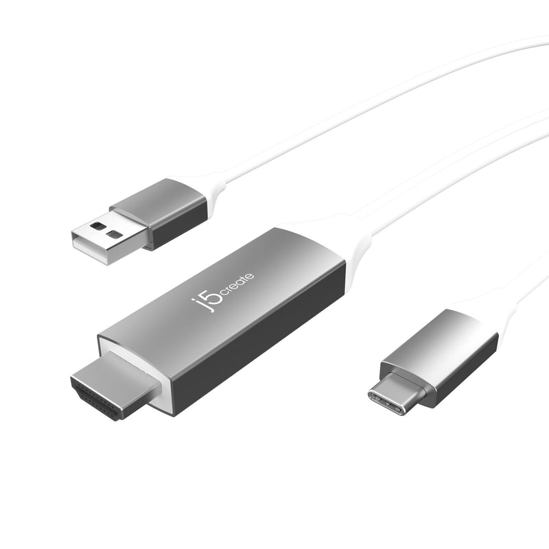 JCC154G USB-C 轉4K HDMI轉接線-Type A充電版 1.8米