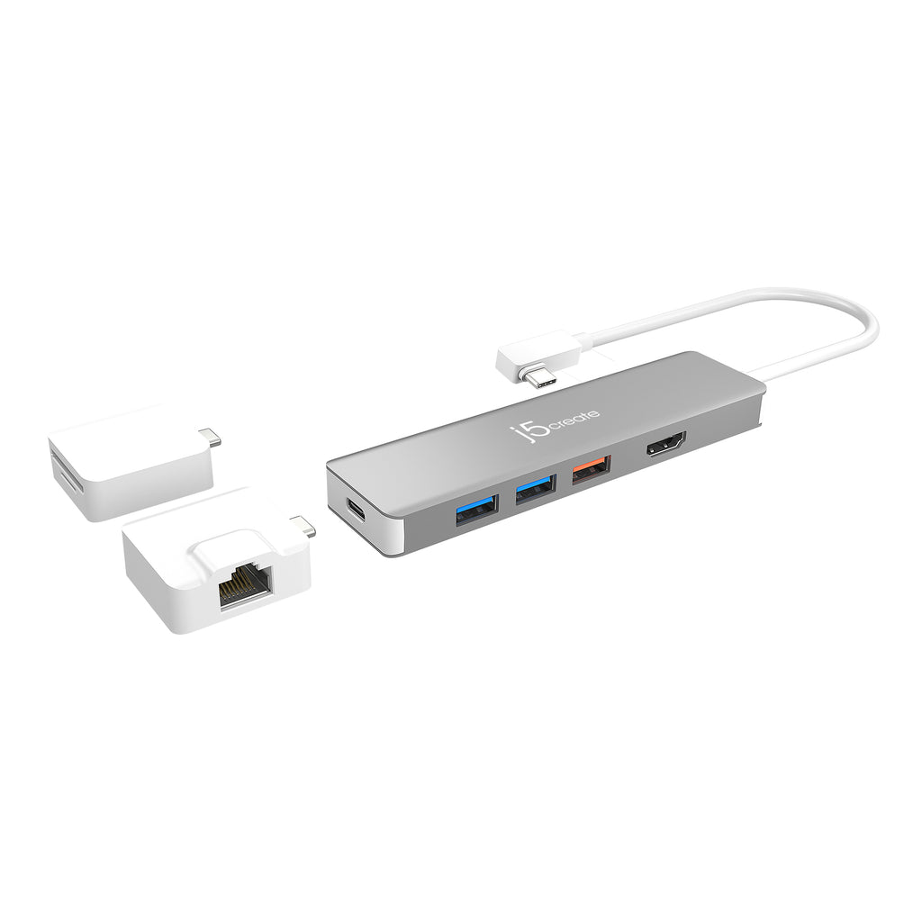 JCD375 USB-C Gen2 二代超高速擴充集線器<Small>附USB-C轉接模組</Small>