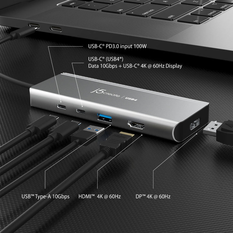 JCD401 USB4® 雙4K極速多功能集線器