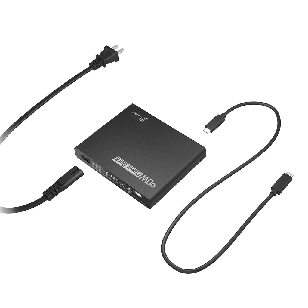 JCDP392 USB-C 多功能筆電擴充內建90W電源供應器