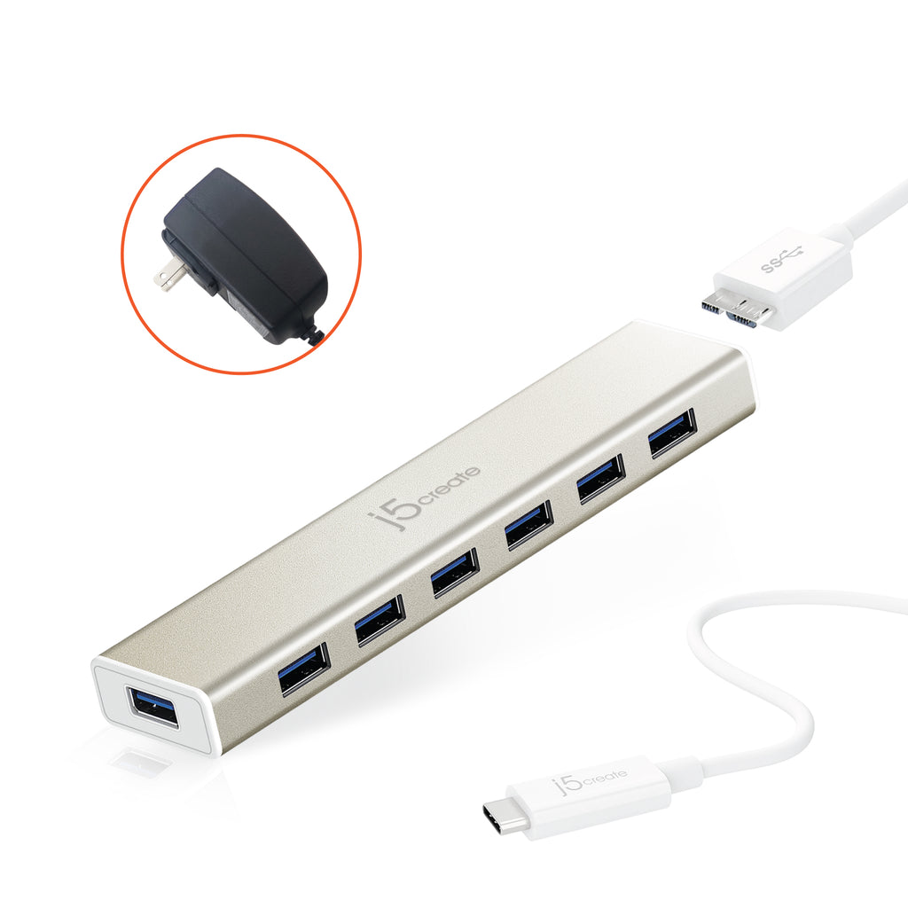 JCH377 USB-C轉7埠HUB集線器