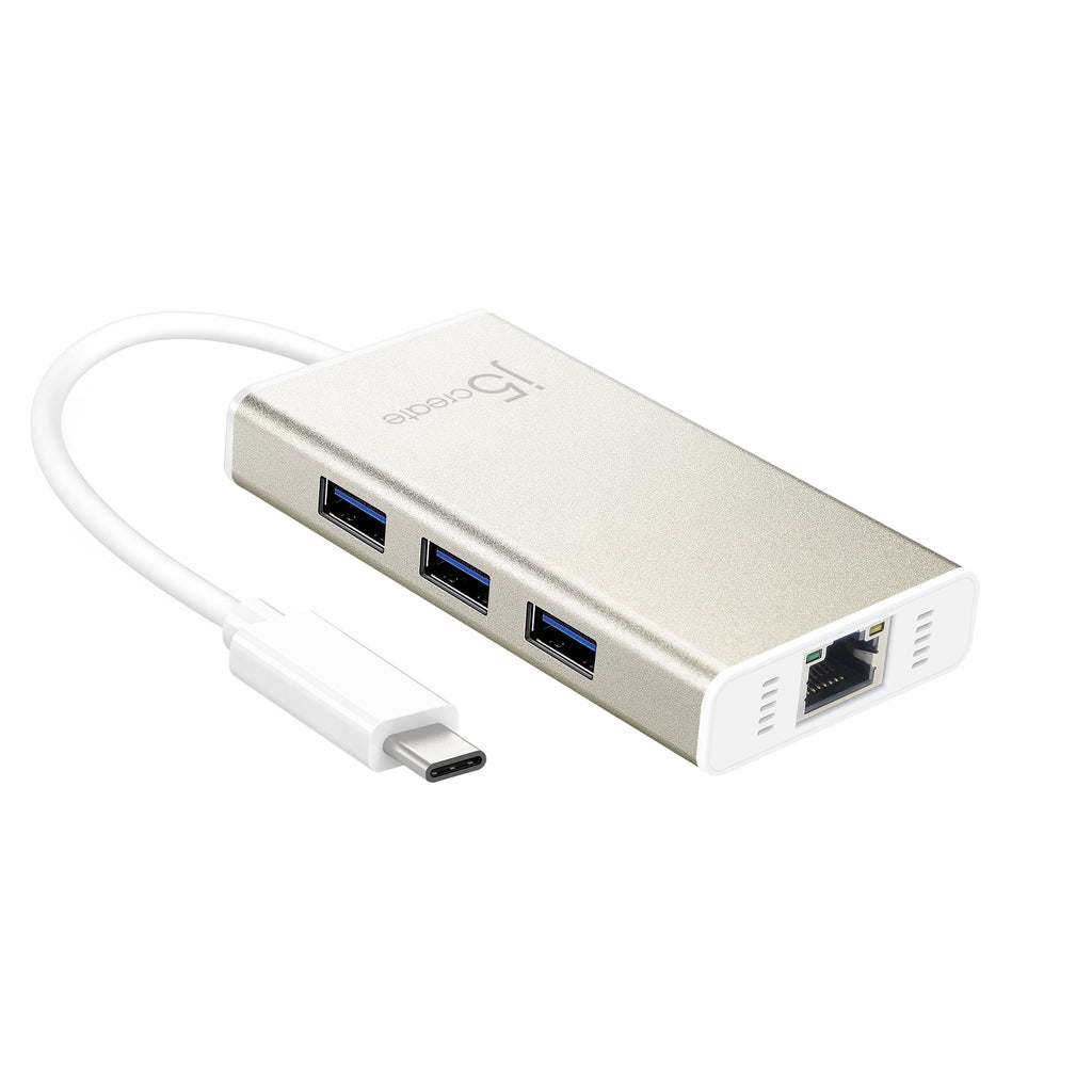 JCH471 USB TYPE-C 超高速外接網路卡+集線器