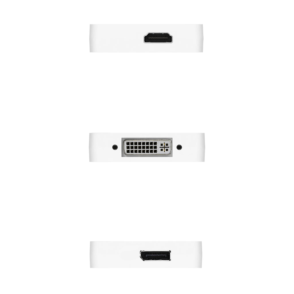 JDA173 Mini DP to 4K DP + 4K HDMI + DVI三合一轉接器