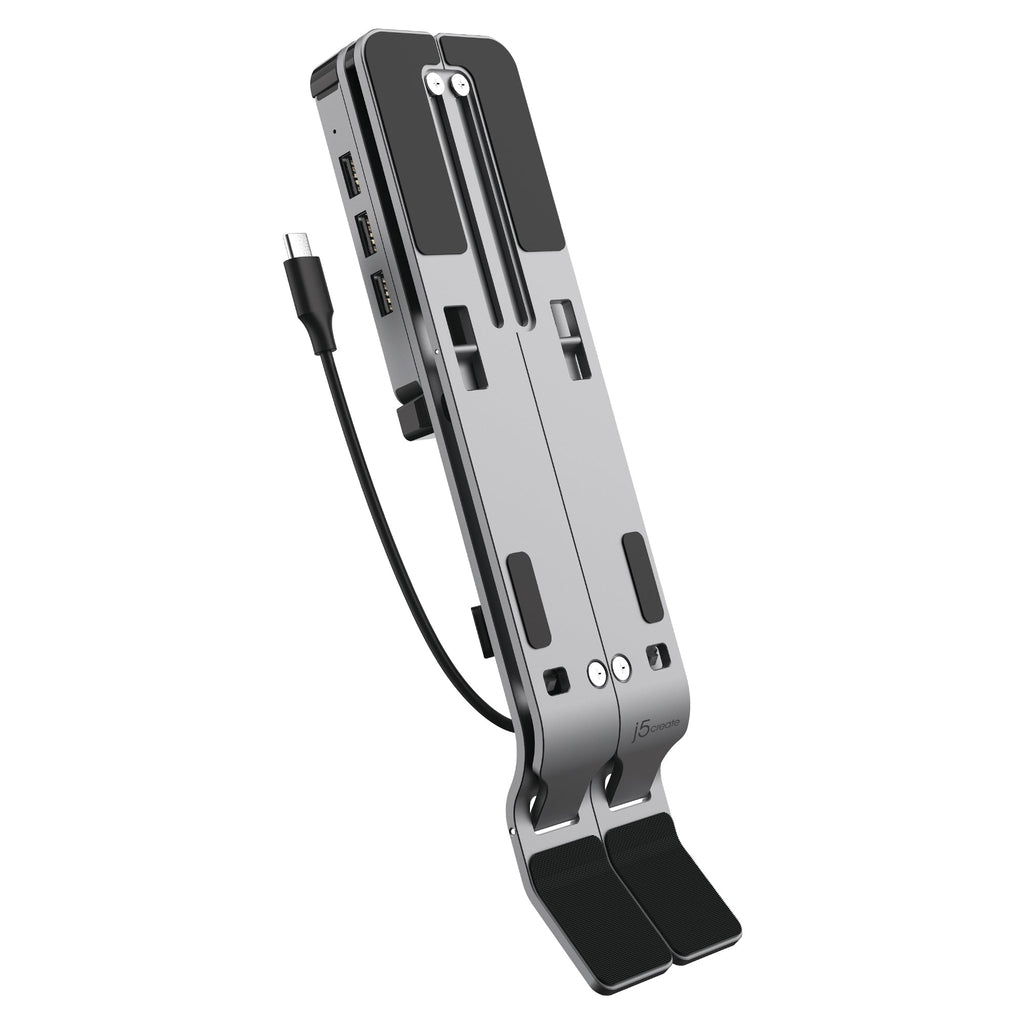 JTS223 筆電 / 平板 多功能折疊式支架<br>附USB-C集線器