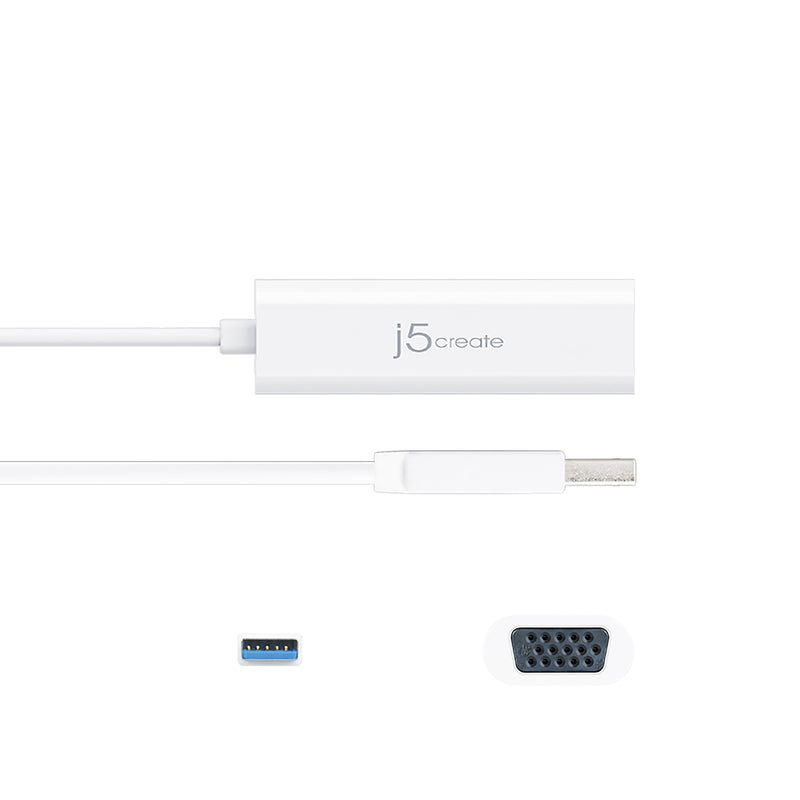 JUA214 USB 3.0 to VGA外接顯示卡