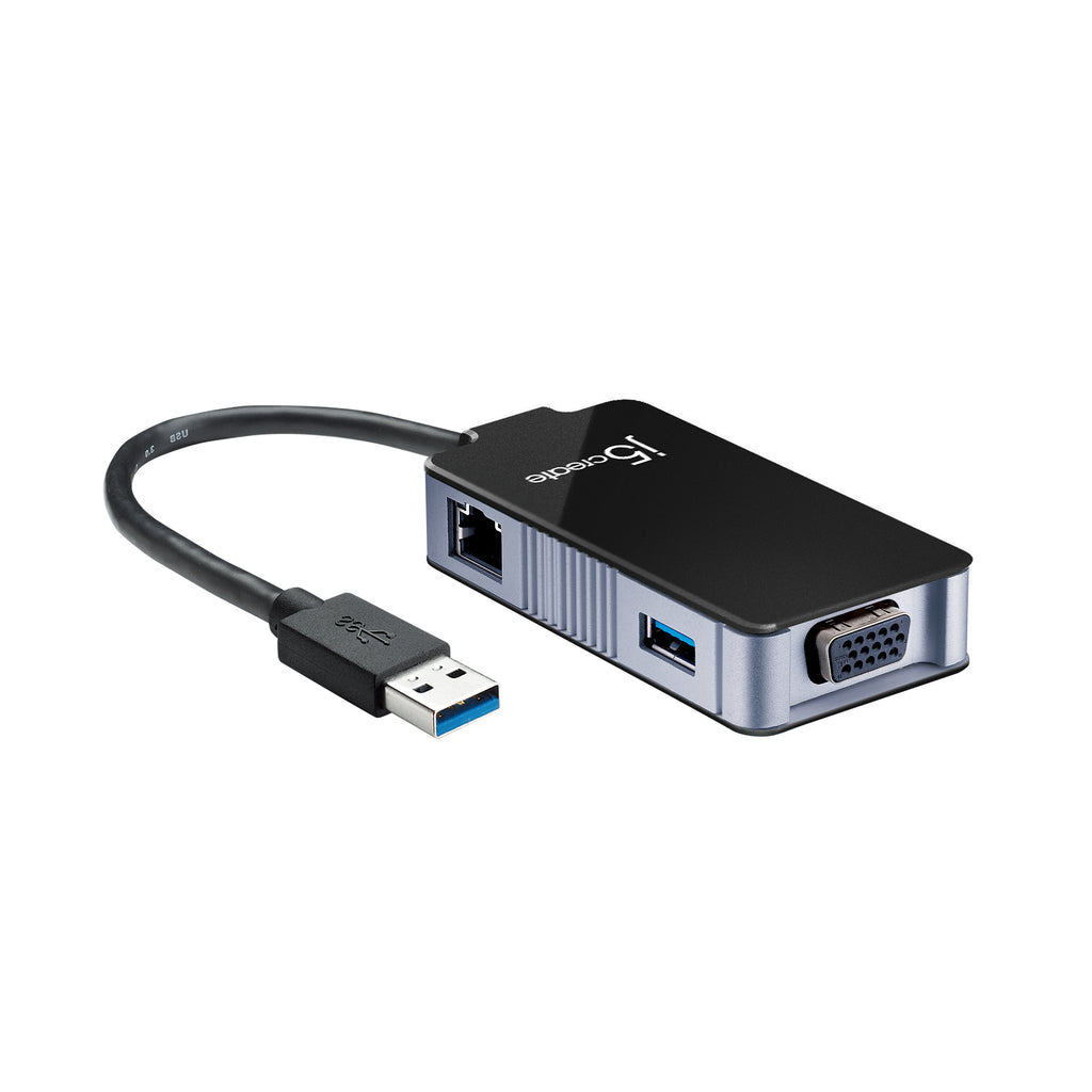 JUA370 USB 3.0 三合一薄型筆電迷你擴充卡