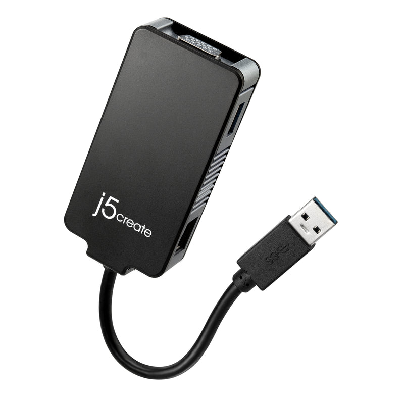 JUA370 USB 3.0 三合一薄型筆電迷你擴充卡