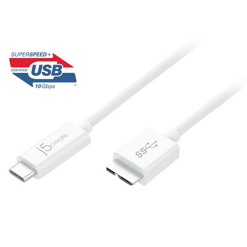 JUCX07 USB 3.1 Type-C to USB 3.0 Micro-B傳輸線