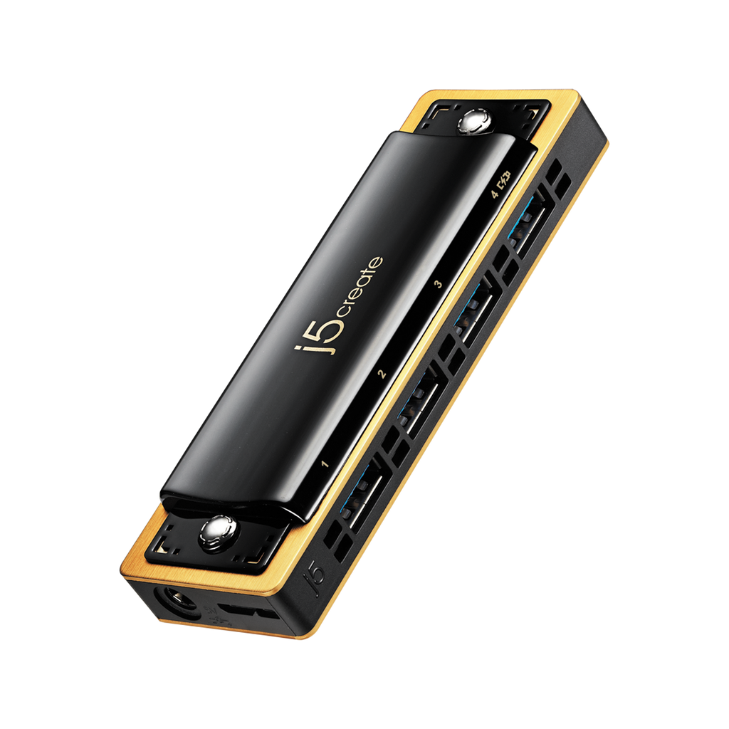JUH345 USB 3.0 4-Port 口琴式集線器