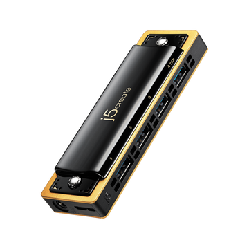 JUH345 USB 3.0 4-Port 口琴式集線器