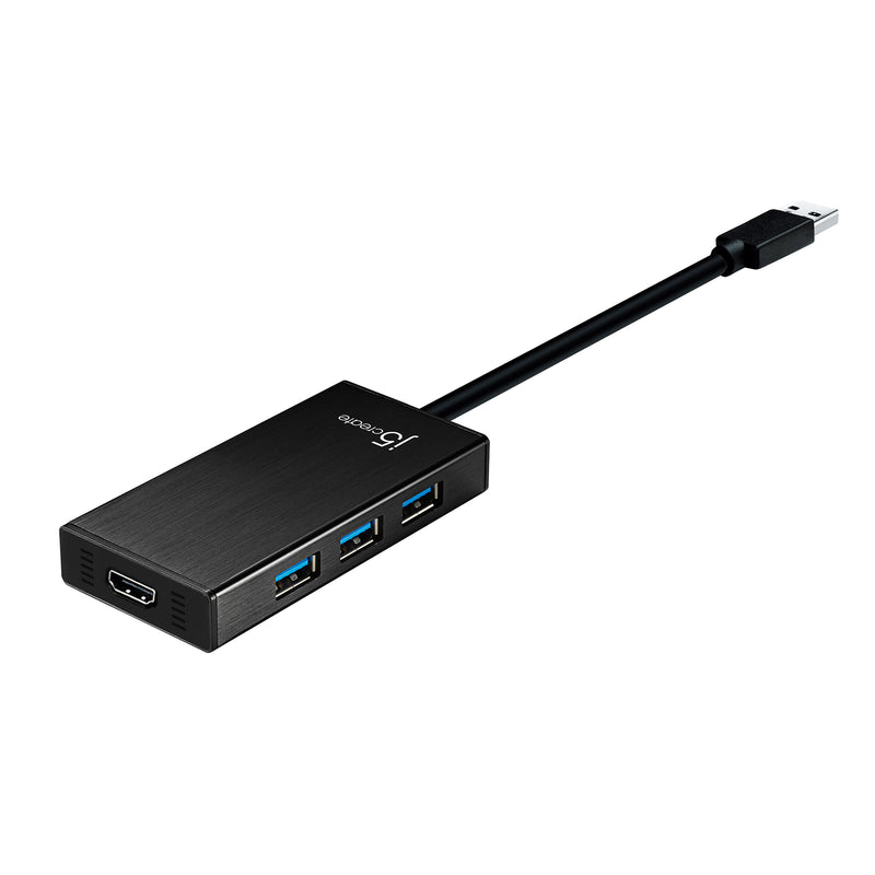 JUH450 USB 3.0多功能擴充卡(HDMI + 3 Port 集線器)