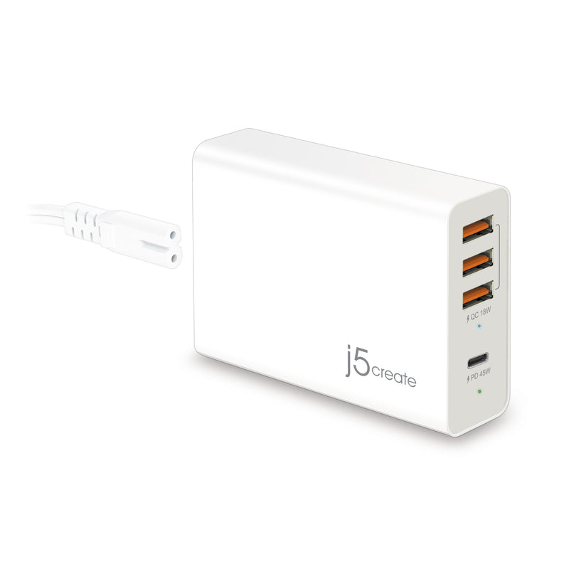 JUP4263 4-Port USB  PD3.0+QC4.0智慧型快速充電器
