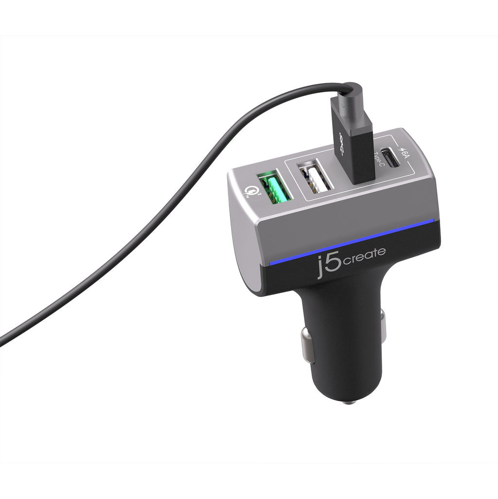 JUPV41 QC3.0車用USB 4Port快速充電器