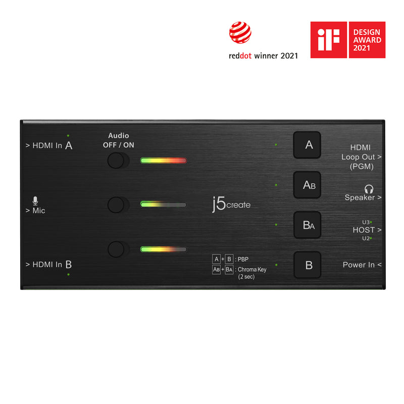 JVA06 EFP-2 雙HDMI™ 多機直播影像擷取器